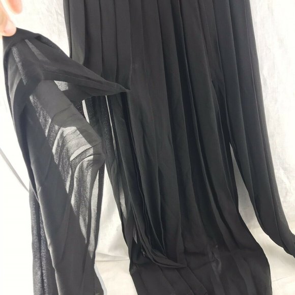 Vintage John Murrough Long Dress SMALL BLACK - Picture 7 of 8